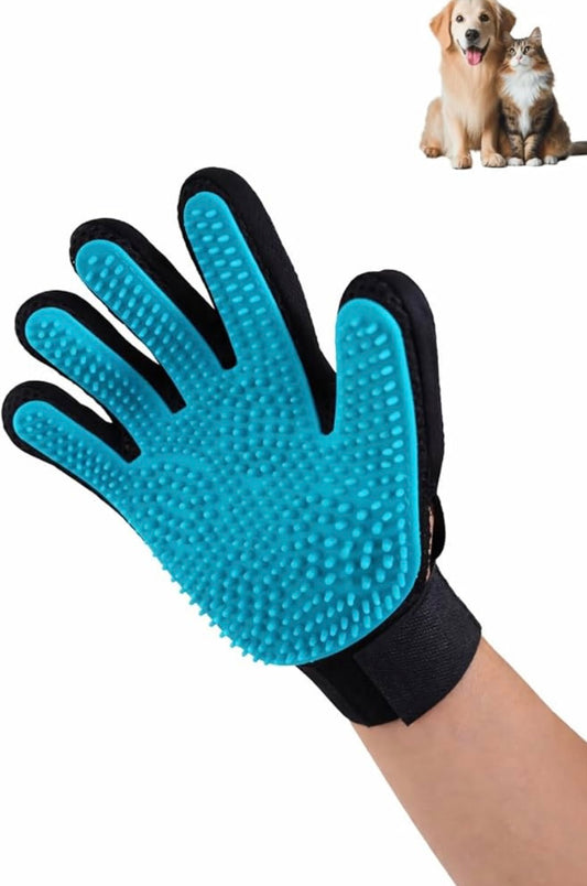Gant de Toilettage en Silicone VapoPattes® – Massage & Retrait des Poils pour Chats et Chiens