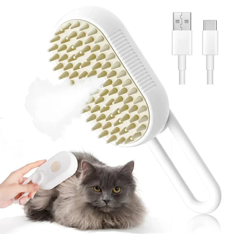 Brosse VapoPattes™ (Vapeur 3-en-1) pour chats et chiens